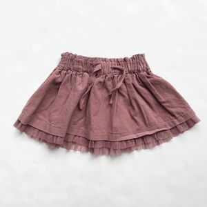 Zara mauve corduroy skirt EUC 3-6 months